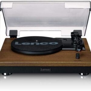 Giradischi Con Diffusori Giradischi Lenco (Ls-100 Wd)Legno Con Diffusori Acustici Incorporati 2 X 10W Rms