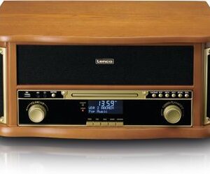 Giradischi (Tcd-2571 Legno) Radio Dab + Fm, Lettore Cd, Lettore Musicassette, Bt